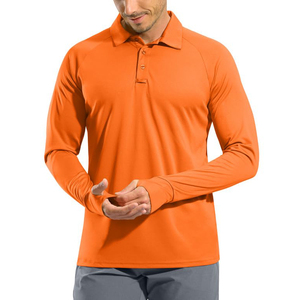 Mens Long Sleeve <b>Polo</b> Shirt Quick Dry Best Performance Top Comfortable Fit For <b>Sports</b> Daily Wear Long Sleeve <b>Polo</b> Shirts For Men - Product Image 3