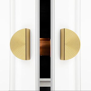 Brass <b>Drawer</b> <b>Pulls</b> For Cabinet Handles Traditional Retro Cabinet <b>Pull</b> 3 Hole Center for Kitchen Cupboard Bathroom Dresser <b>Pulls</b> - Product Image 2