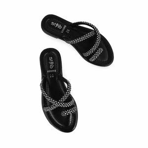 Pantuflas formales negras para niñas KD5593 - Product Image 1