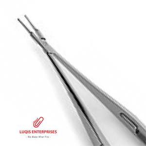 Portaagujas Castroviejo Ryder de Carburo de Tungsteno con Mordazas de 1.0mm, Instrumento Quirúrgico Oftálmico de Acero Inoxidable Reutilizable - Product Image 2