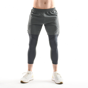 Pantalon de compression pour hommes personnalisé en gros, vente chaude – Impression de logo personnalisé, course à pied et gym, séchage rapide, respirant, sport - Product Image 5