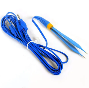 Forceps bipolaires manuels en acier inoxydable avec pointe et revêtement antiadhésifs, conception à baïonnette pour la chirurgie neurologique et cardiaque - Product Image 3