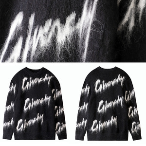 เสื้อสเวตเตอร์ไหมพรมขนแพะสำหรับผู้ชาย แบบคอวี ลายทาง นุ่มฟู อุ่นสบายสำหรับฤดูหนาว - Product Image 6