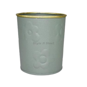 Jardinière Moderne Classique Multi-usages en Fer Peint à la Poudre, Design Floral, Durable, pour Extérieur et Intérieur, avec Drainage - Product Image 2