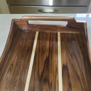 Exclusive Premium Wood <b>Serving</b> Tray for <b>Beverage</b> Service Premium Coffee Tea <b>Serving</b> <b>Set</b> with Unique Design - Product Image 4