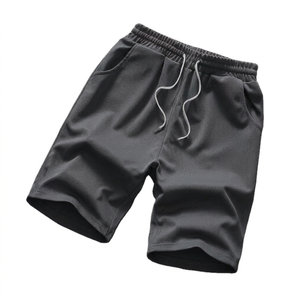Wholesale Custom Men's Workout Fitness <b>Shorts</b> Drawstring Solid Mid Anti-Wrinkle Breathable Sport Running Gym Casual - Product Image 4