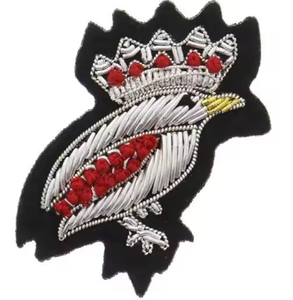 Premium Handcrafted Bullion <b>Wire</b> Heritage Crests Badges - Professional Gold <b>Wire</b> Badges for Corporate and Security Apparel - Product Image 6