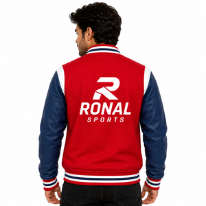 Chaqueta de Béisbol Varsity de Invierno para Hombre, Personalizada con Letras, Impermeable, Transpirable, Ecológica, de Lana, Ropa Deportiva, Estilo Urbano, Informal - Product Image 4