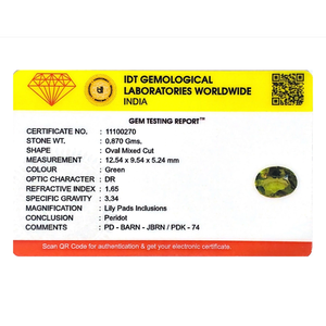 Natural Peridot Loose Gemstone 4.35 Carat for Fine Jewelry - Product Image 4