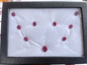 Conjunto de Joyería de Rubíes Naturales de Liberia de 23.80 Ct – Colgante, Pendientes y Conjunto de 6 Piezas de Rubíes, Conjunto de Collar de Rubí Rojo Genuino al por Mayor - Product Image 3