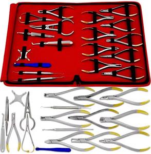 Kit d'instruments dentaires orthodontiques professionnels, kit composite de base, instruments chirurgicaux manuels, équipements dentaires - Product Image 1