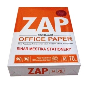 Expédition en gros de papier de bureau ZAP A4, papier copie 100% blanc premium pour importateurs, avec conditions d'approvisionnement et emballage fiables - Product Image 3