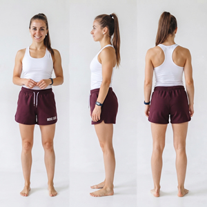 Ropa deportiva para mujer, pantalones cortos atléticos con cordón en la cintura, pantalones cortos de entrenamiento para gimnasio, pantalones cortos para correr de secado rápido, pantalones cortos atléticos estampados para mujer - Product Image 5