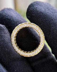 VVS Moissanite Eternity Band <b>Ring</b> Iced Out Fully Eternity <b>Ring</b> 925 Sterling <b>Silver</b> Hip Hop Diamond <b>Ring</b> <b>Mens</b> Bling <b>Ring</b> - Product Image 5