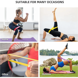 Ensemble de bandes de résistance longues et épaisses durables pour l'entraînement, le yoga, les exercices des fessiers et des jambes, et le lifting des fesses en salle de sport - Product Image 3