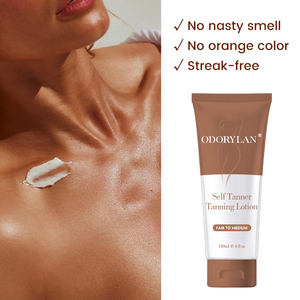 Sérum d'assombrissement de la peau du corps lotion de bronzage sans soleil autobronzant couleur blé gouttes autobronzantes crème nourrissante à l'huile noire - Product Image 2