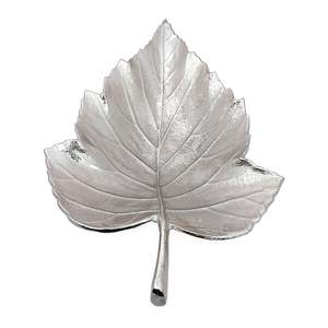 Bandeja de chocolate decorativa metálica de aluminio con forma de hoja de plata artesanal al por mayor - Product Image 4