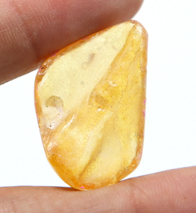 Cabochon lisse en ambre naturel de la Baltique avec pierre précieuse d'ambre en vrac - Product Image 2