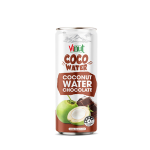 VINUT Coconut Water with Chocolate, Can, 10.82 fl oz (320ml), Pack of 24 - Vietnam <b>Beverage</b>, Wholesale Price Free Sample - Product Image 3
