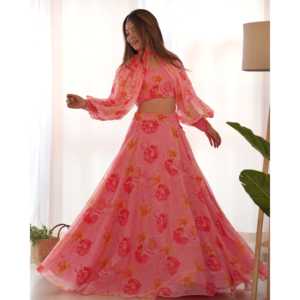 Fancy Style Women's Beautiful Lehenga Choli para ropa de fiesta - Product Image 4