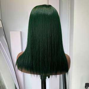 วิกผมสีเขียวแบบ Super Double Drawn พร้อมเชือกผูกผม  ทำจากผมแท้เวียดนาม  คุณภาพพรีเมียม จัดส่งรวดเร็ว คุณภาพหรูหรา - Product Image 6