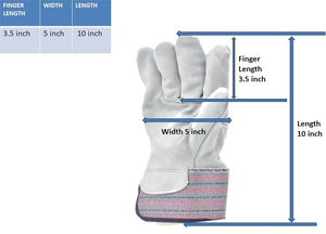 Gants de sécurité en cuir de vachette industriel, nouveau design, gants de travail canadiens robustes pour la protection des mains - Product Image 2