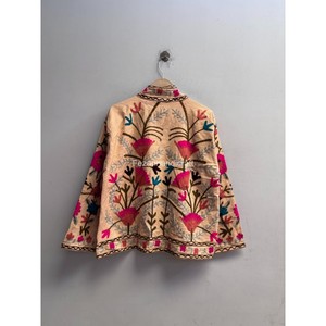 Uzbek Embroidery Jacket 100% Cotton Short Jacket Boho Chic Jacket <b>Coat</b> Winter Unisex Jacket Party Wear Women's Jacket - Product Image 5