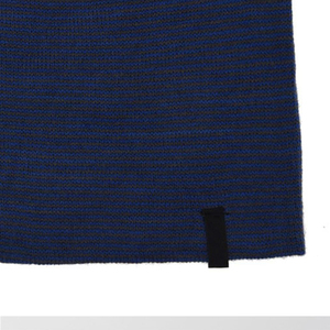 Wholesale Vertical Striped Winter Hat Custom Black Brand Patch Grey <b>Scale</b> Gradient Knitted Beanie Blank Skullies for Embroidery - Product Image 5