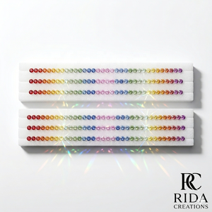 Saphir arc-en-ciel naturel multi-couleurs certifié IGI, taille brillant rond, pour la fabrication de bijoux de luxe, 2 mm - Product Image 2