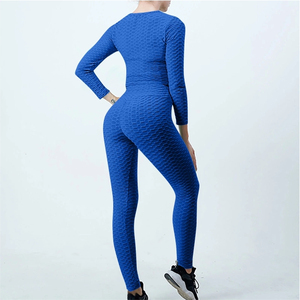 Ensemble de yoga à carreaux grande taille pour femmes, best-seller, avec short à taille élastique sans couture - Vente en gros, haute qualité, personnalisable pour adultes, OEM - Product Image 2