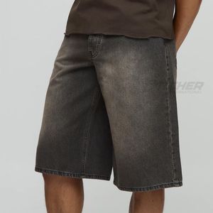 Shorts de Mezclilla Oscura Rectos con Cierre de Cremallera, Estilo Urbano, Casual de Verano, Ecológicos y Transpirables - Product Image 6