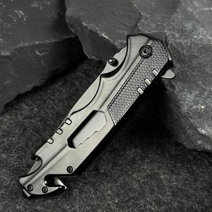 มีดพับสแตนเลสแบบมืออาชีพ ด้ามจับสีดำ ใบมีดคม สำหรับตั้งแคมป์กลางแจ้ง ปรับแต่งได้ตามความต้องการ (OEM) - Product Image 3