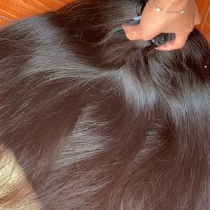 Vietnamese Remy Virgin Bone Straight Single Weft Human Hair <b>Extension</b> Short Straight Wave Style Soft Hand Feeling <b>Cheap</b> Colors - Product Image 6