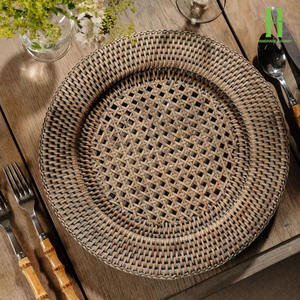 Assiettes de Présentation en Rotin Écologiques, Accessoires de Table, Napperons, Décoration d'Intérieur, Style Classique, Vente en Gros du Vietnam - Product Image 4