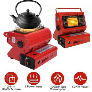 Portable 2-in-1 Butane Burner and Heater for Outdoor Cooking Heating Warmer for <b>Camping</b> Fishing RV Travel - Product Image 2