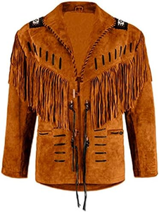 <b>Men</b>’s Designer Black Fringe Leather <b>Jacket</b> Western Cowboy <b>Suede</b> Coat with Tassels High Quality Custom Logo Fashion Outerwear - Product Image 5
