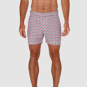 Pantalones cortos de natación para hombre con logo personalizado, shorts deportivos lisos, pantalones cortos de poliéster para playa y verano, shorts de sudoración para hombre. - Product Image 1