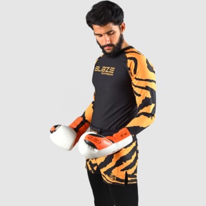 Người Đàn Ông Của Phụ Nữ Lớn Cộng Với Kích Thước Nhanh Chóng Khô Phát Ban Bảo Vệ MMA Quần Short 2Pcs Dài Đến Đầu Gối Jiu Jitsu Phù Hợp Với Đào Tạo Mặc Bộ Cho Mùa Đông - Product Image 4