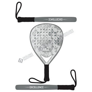 Raqueta de Pádel de Diamante de Alta Calidad y Alto Rendimiento, Marco de Carbono Completo Personalizado, Empuñadura de Fibra Ecológica y Duradera, Ligera - Product Image 3
