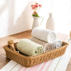 Cesta de picnic cuadrada de ratán tejida a mano 2026, hecha de material natural, perfecta para guardar frutas y regalos - Product Image 4