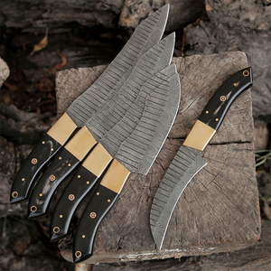 Premium Pattern Steel <b>Knife</b> Collection <b>Sharp</b> Hand Forged Blades Comfortable Handle Damascus Steel Handmade Chef <b>Set</b> For Kitchen - Product Image 6