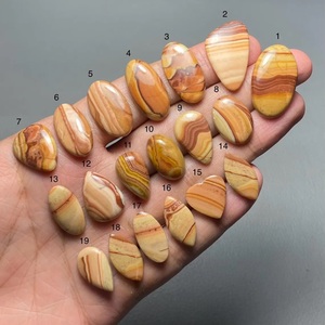 Jaspe Dolomita Ondulado de Primera Calidad, 100% Natural, Cabujón, Piedra Preciosa Suelta para la Elaboración de Joyería - Product Image 1