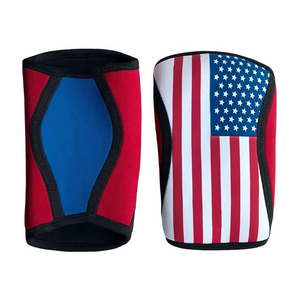 Genouillères personnalisées OEM pour la gym, genouillères de compression en néoprène 7 mm avec logo pour la musculation - Product Image 1