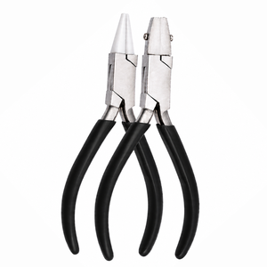 Tapered Baguette Cut Pliers Stainless Steel Jewelry Setting Tool For DIY <b>Craft</b> Beading <b>Wire</b> Shaping Non Marring Jaw - Product Image 1