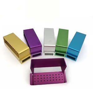Bloque Porta Dantles de 30 Agujeros de Acero Inoxidable Anodizado Manualmente, Color Completo OEM - Product Image 1