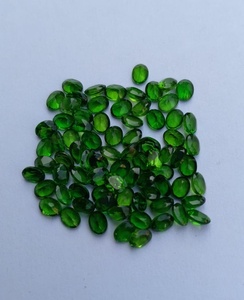 Turmalina Cromada Premium Ovalada de 7x5 mm, Gema Verde Natural para la Fabricación de Joyería al por Mayor y Diseños de Joyería Personalizados - Product Image 1
