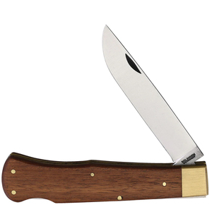 High-Quality 110 Outdoor Folding Hunting <b>Pocket</b> Knife Solid Wood Handle High Carbon Steel Blade Camping Knife OEM - Product Image 5