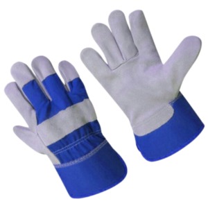 Guantes de Trabajo de Cuero Completos, Rojos y Blancos, Protección para Exteriores, Unisex, para Todas las Estaciones - Product Image 3
