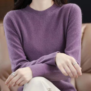 Suéter de punto para mujer, manga larga, holgado, con bordado de cerezas, frente abierto, informal, suave, cálido, para invierno y otoño - Product Image 2