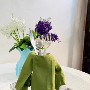 Serviettes de table carrées de qualité supérieure, 100% coton, imprimées à la main, écologiques, réutilisables, lavables en machine, 10 pièces, 16x16 pouces - Product Image 3